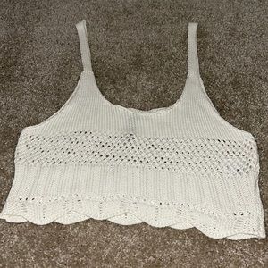 Knitted crop top